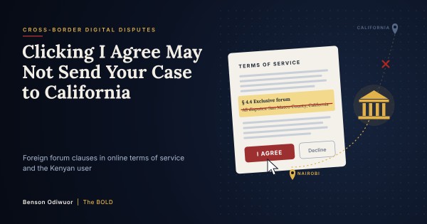 Clicking "I Agree" May Not Send Your Case to California