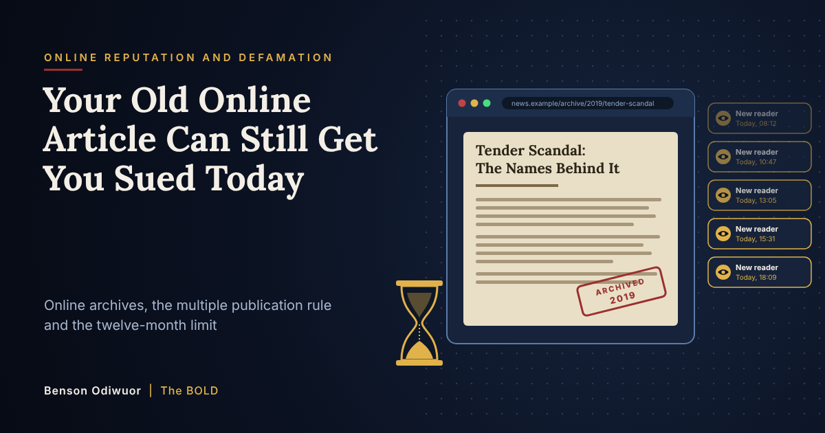 Your Old Online Article Can Still Get You Sued Today